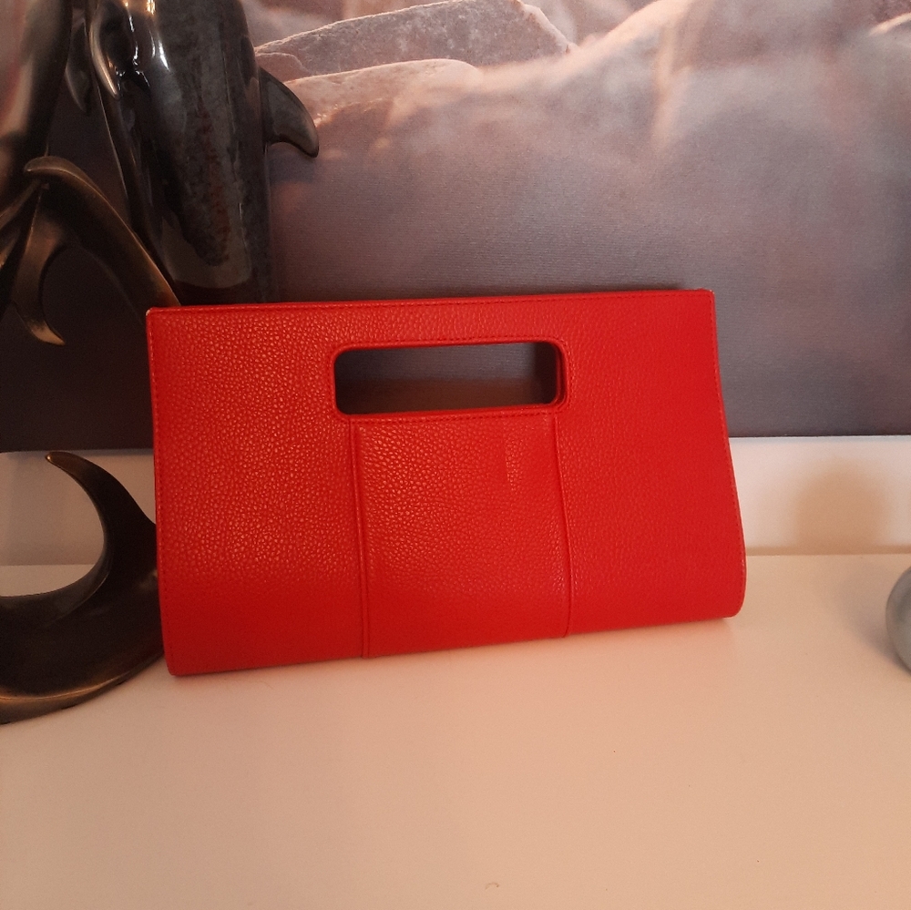 Red handbag